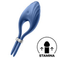 Satisfyer - Vibrador de Anillo Dual Azul