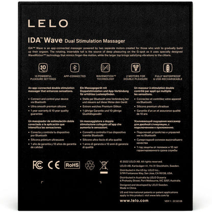 LELO - IDA WAVE CORAL COUPLES MASSAGE