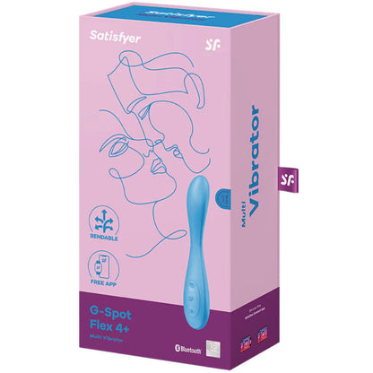 SATISFYER - G-SPOT FLEX 4+ BLUE MULTIVIBRATOR APP