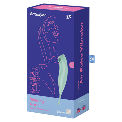 SATISFYER - TWIRLING PRO + AIR PULSE STIMULATOR &amp; RED VIBRATOR APP