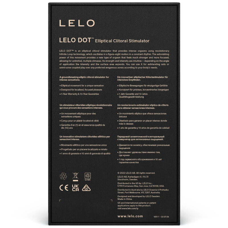LELO - ESTIMULADOR DE CLÍTORIS DOT - ROSA