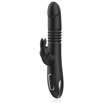 BLACK&SILVER - KENJI VIBRADOR RABBIT UP & DOWN + CONTROLO REMOTO WATCHME