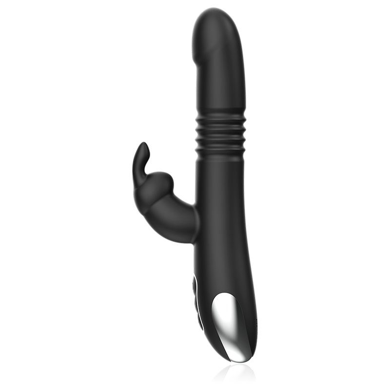 BLACK&SILVER - KENJI VIBRADOR RABBIT UP & DOWN + CONTROLO REMOTO WATCHME