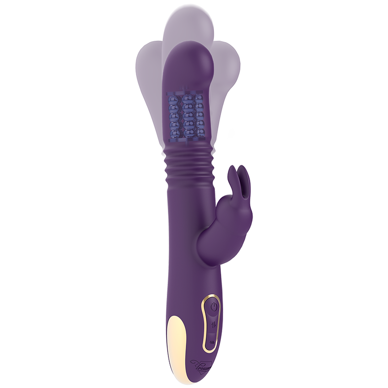 TESORO - BASTIAN CONEJO ARRIBA Y ABAJO, ROTADOR Y VIBRADOR COMPATIBLE CON LA TECNOLOGÍA INALÁMBRICA WATCHME