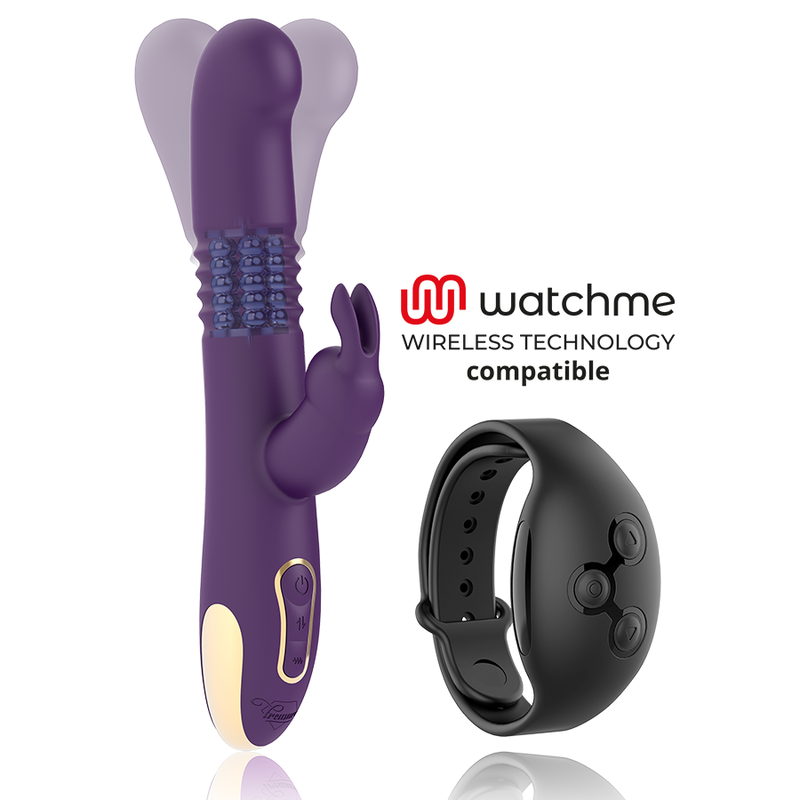 TESORO - BASTIAN CONEJO ARRIBA Y ABAJO, ROTADOR Y VIBRADOR COMPATIBLE CON LA TECNOLOGÍA INALÁMBRICA WATCHME
