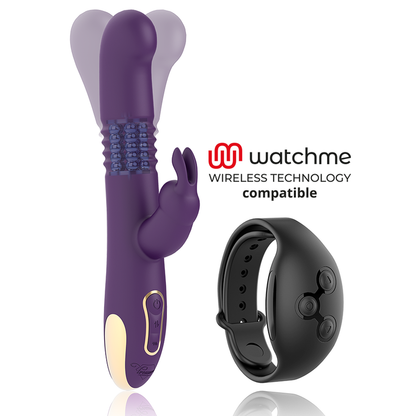 TESORO - BASTIAN CONEJO ARRIBA Y ABAJO, ROTADOR Y VIBRADOR COMPATIBLE CON LA TECNOLOGÍA INALÁMBRICA WATCHME