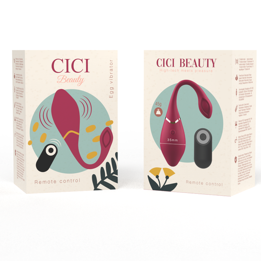 CICI BEAUTY - PREMIUM REMOTE CONTROL SILICONE EGG VIBRATOR