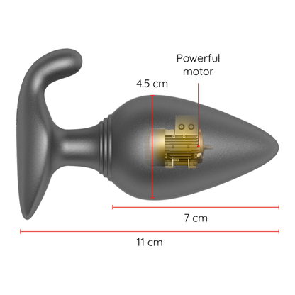 ONINDER - RIO VIBRANT ANAL PLUG BLACK - FREE APP