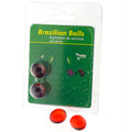 Taloka - 2 Brazilian Strawberry and Chocolate Intimate Gel Balls