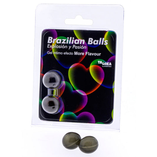 TALOKA - 2 BRAZILIAN BALLS EXCITING GEL EFFECT MORE FLAVOR
