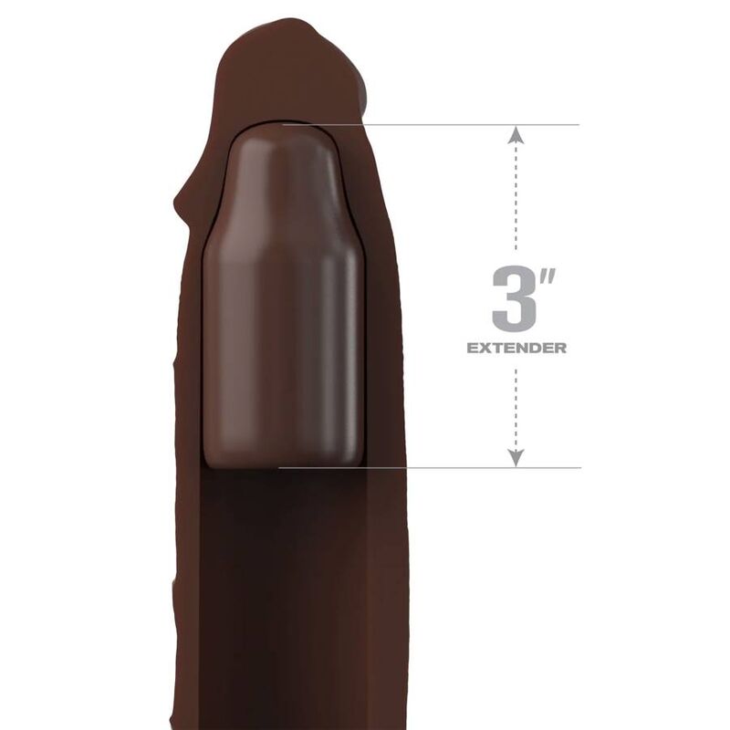 FANTASY X-TENSIONS - PIPEDREAMS EXTENSION C STRAP 17.78 CM BROWN