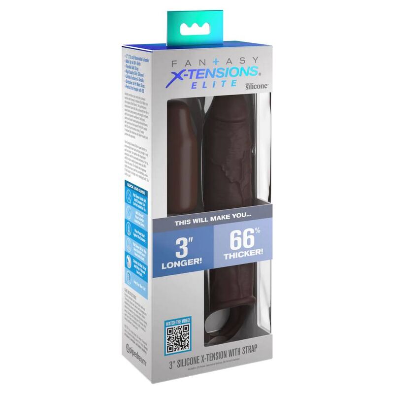 FANTASY X-TENSIONS - PIPEDREAMS EXTENSION C STRAP 17.78 CM BROWN