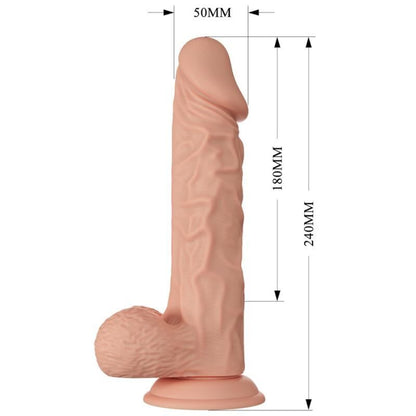 DANCE - BEAUTIFUL MEETING BURAQ FLEXIBLE REALISTIC DILDO 24 CM NATURAL