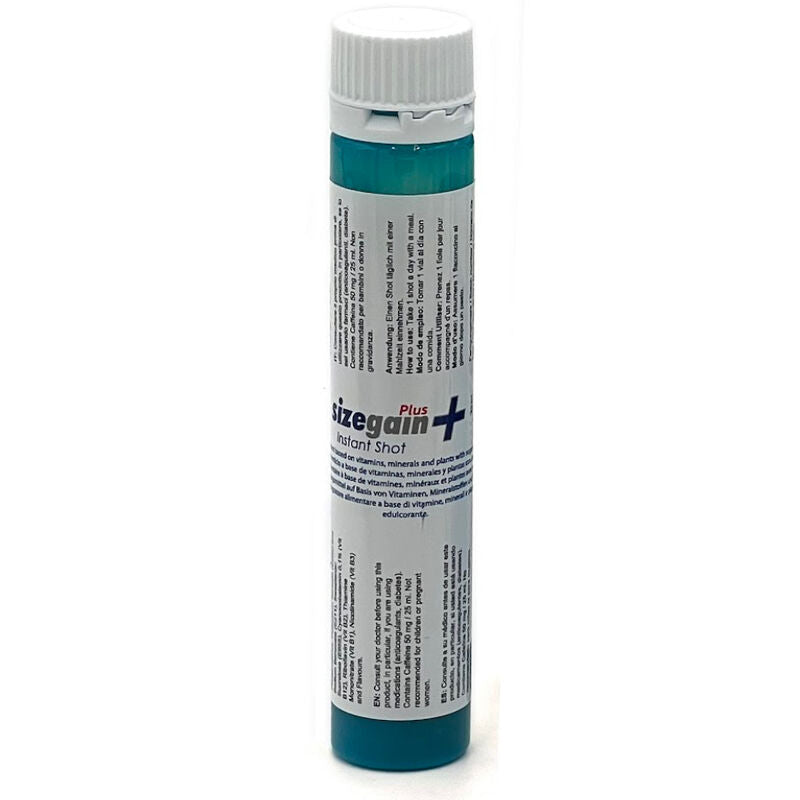 500 COSMETICS - SIZEGAIN PLUS INSTANT SHOT MALE ENERGIZER 5 UNITS (EXPIRATION DATE COMING SOON)