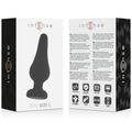 Intense - Plug Anal Pipo L Silicona Negra 13 Cm
