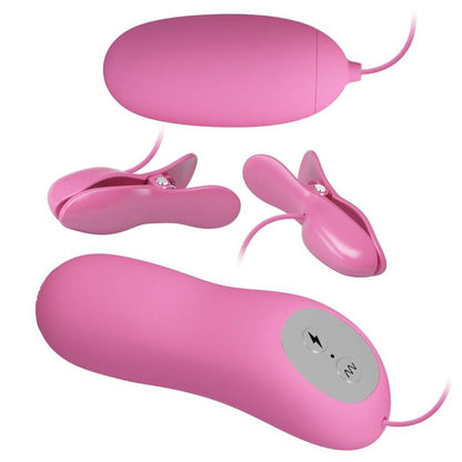 PRETTY LOVE - PINK VIBRATING PINACH AND ELECTROSHOCK