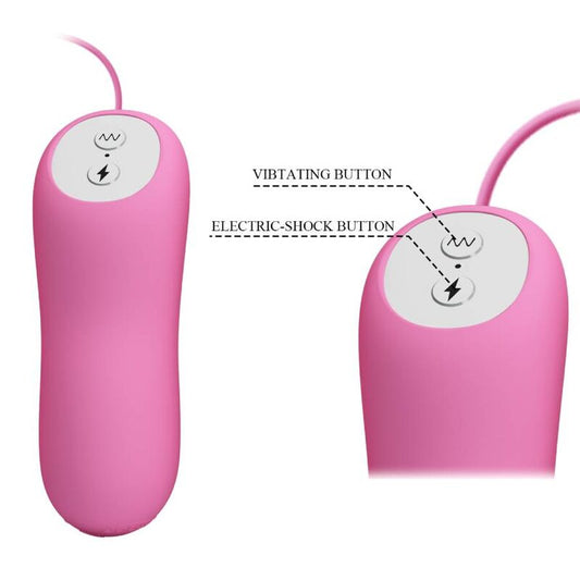 PRETTY LOVE - PINK VIBRATING PINACH AND ELECTROSHOCK