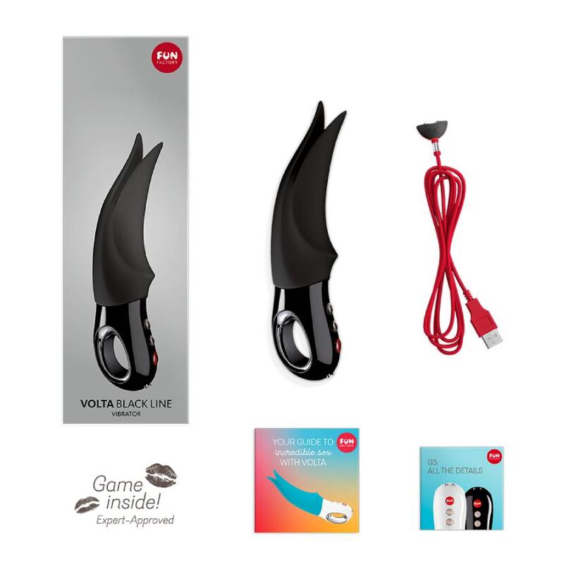 FUN FACTORY - CLITORAL VIBRATOR VOLTA BLACK LINE