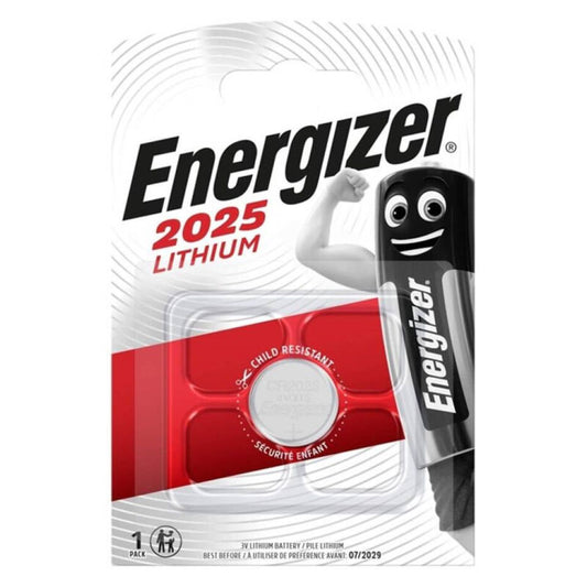 ENERGIZER - BATERÍA DE LITIO CR2025 3V 1 UNIDAD