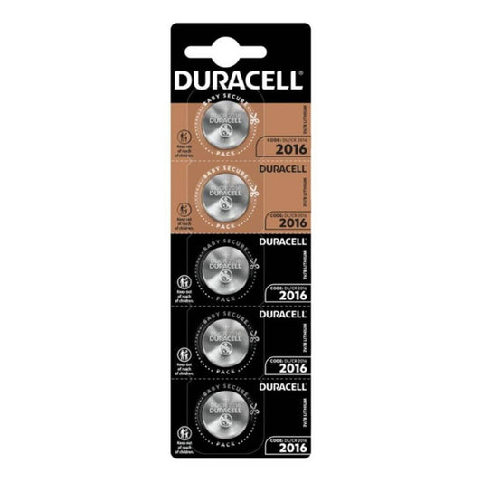 DURACELL - BOTO BATERÍA DE LITIO CR2016 3V 5 UNIDADES