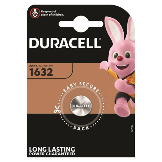 DURACELL - BATERÍA DE LITIO CR1632 3V 1 UNIDAD