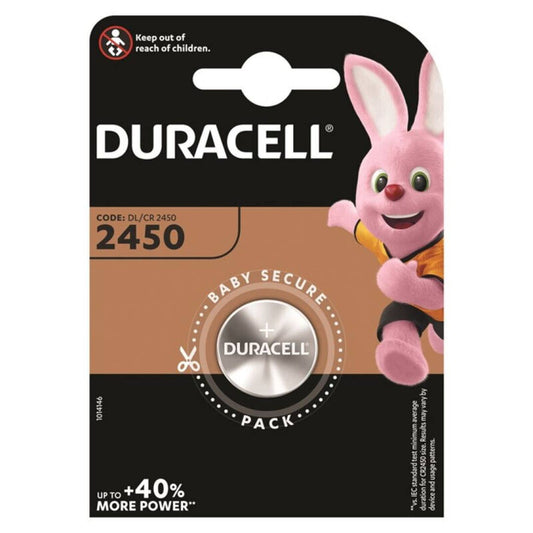 DURACELL - BATERÍA DE LITIO CR2450 3V 1 UNIDAD