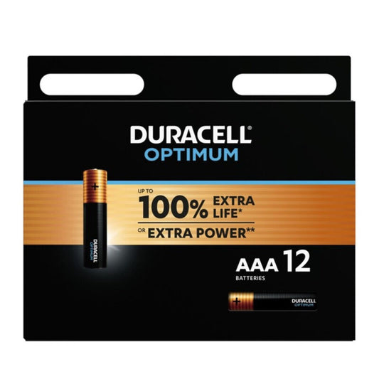 DURACELL - PILAS ALCALINAS ÓPTIMAS 200 AAA LR03 12 UNIDADES