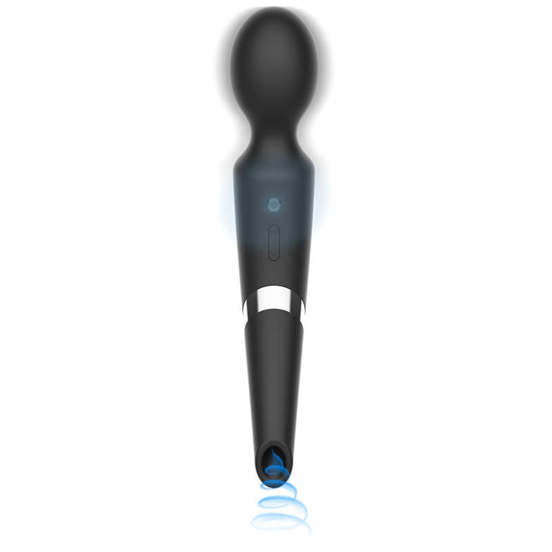 BLACK&SILVER - BECK WAND E VENTOSA 2 EM 1 SILICONE