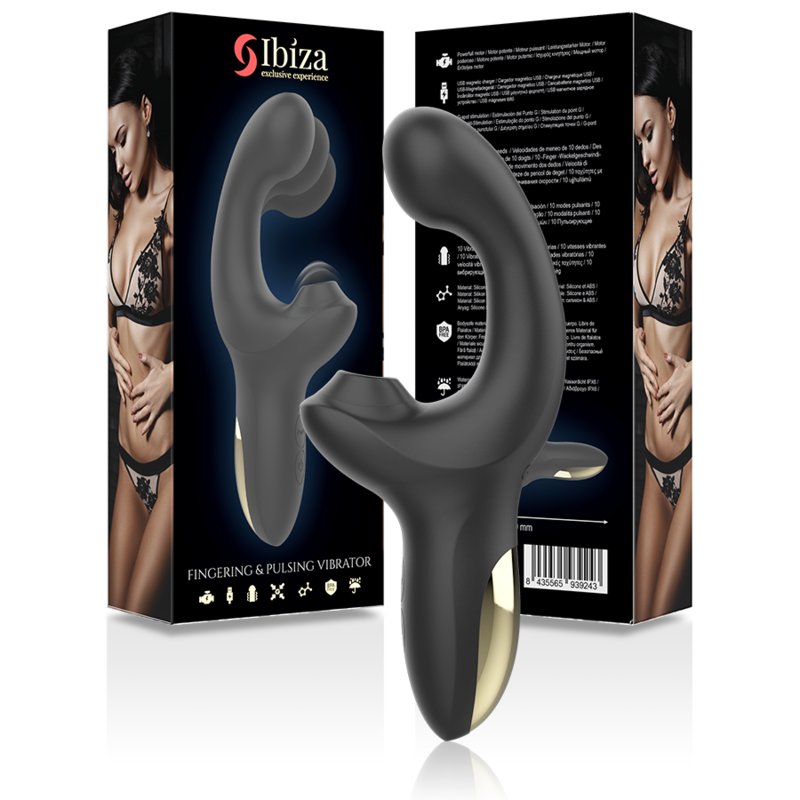 IBIZA - VIBRADOR DE SUCÇÃO DE ONDAS