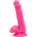 Get Real - Dildo Happy Dicks 12 cm Bolas Rosa
