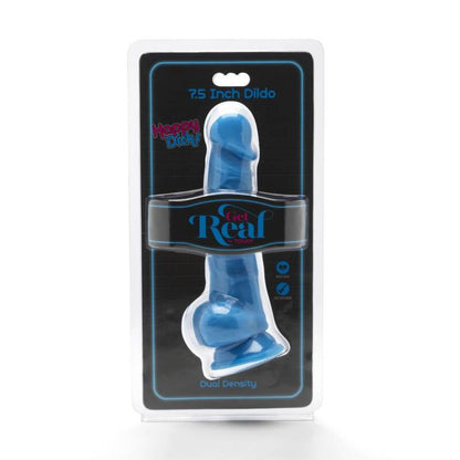 HAZLO REAL - HAPPY DICKS 19 CM CON BOLAS AZULES