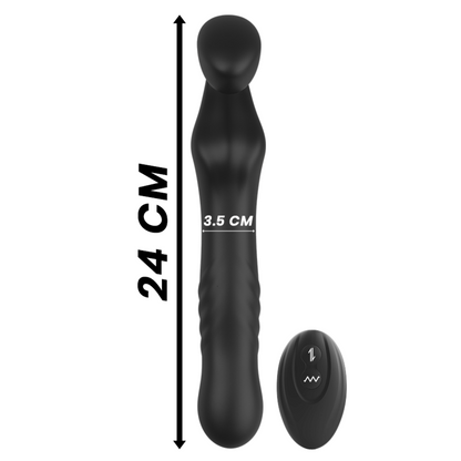 IBIZA - VIBRADOR SEM ALAS DE CONTROLE REMOTO UP & DOWN