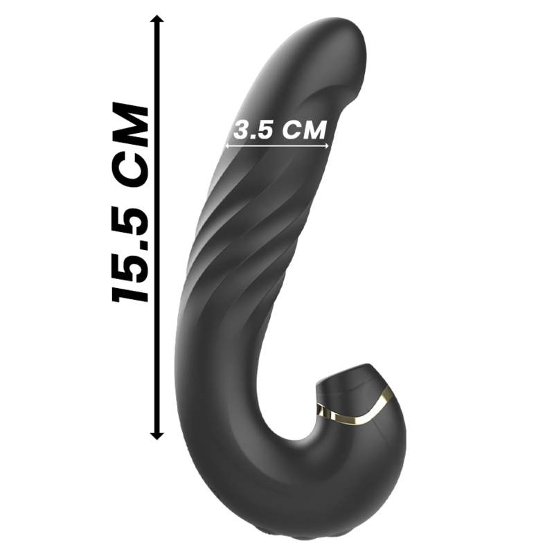 IBIZA - CLIP UP & DOWN + VIBRADOR + SUCÇÃO DE CLITÓRIS