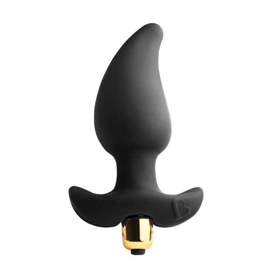 ROCKS-OFF - 7-SPEED BUTT QUIVER P-POINT STIMULATOR BLACK 