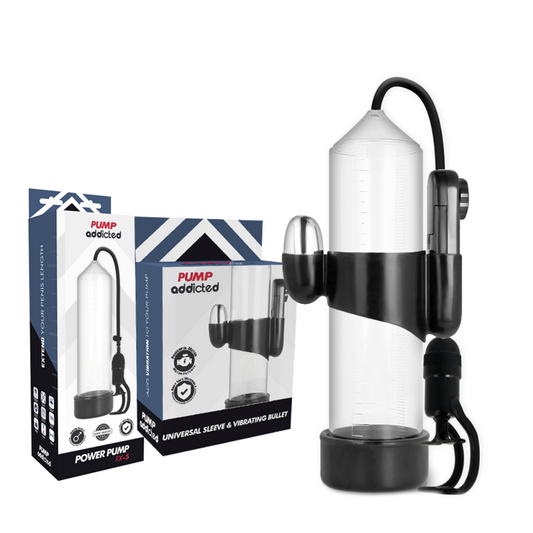 BOMBA ADICTO - VIBRADOR TRANSPARENTE RX5