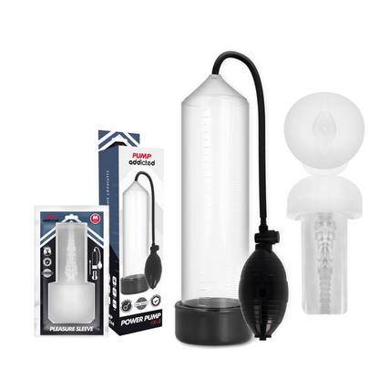 PUMP ADDICTED - RX3 CLEAR WITH PLEASURE SLEEVE