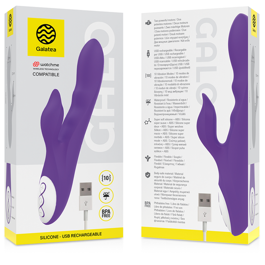GALATEA - LILAC COCK VIBRATOR COMPATIBLE WITH WATCHME WIRELESS TECHNOLOGY