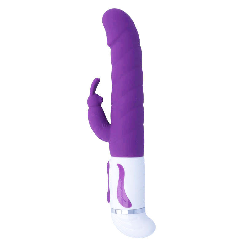 VIBRADOR ROTATORIO CON BOMBA DE SILICONA INTENSO - LILA