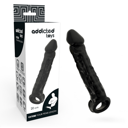 ADDICTED TOYS - BLACK EXTENDED DONG