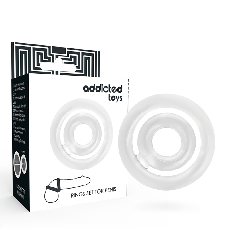 JUGUETES ADICTO - POTENZ - ANILLO C TRANSPARENTE PARA EL PENE