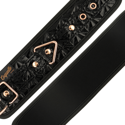 COQUETTE CHIC DESIRE - BLACK EDITION NEOPRENE LINING CUFFS