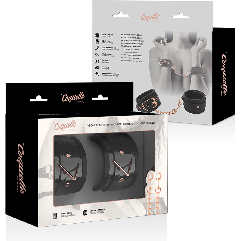 COQUETTE CHIC DESIRE - BLACK EDITION NEOPRENE LINING CUFFS