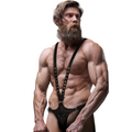 Fetish Submissive Attitude - Arreio De Couro Ecológico Em Forma De V Para Homens