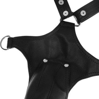 FETISH SUBMISSIVE ATTITUDE - V-SHAPED ECO-LEATHER HARNESS FOR MEN