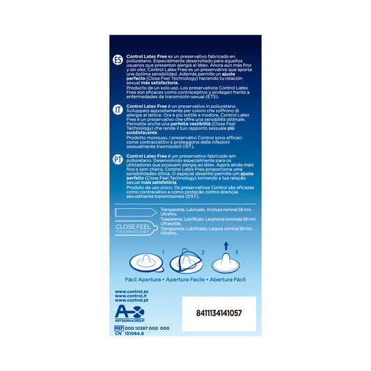 CONTROL - FREE LATEX-FREE CONDOMS 5 UNITS