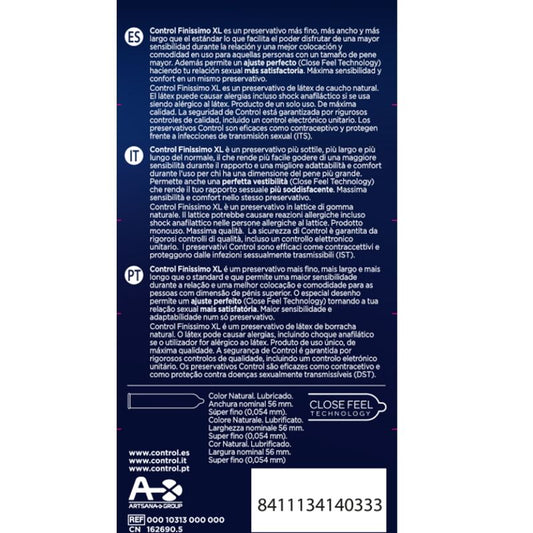 CONTROL - FINISSIMO GG CONDOMS 12 UNITS