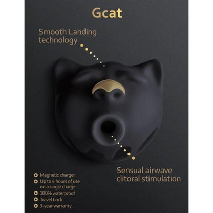 G-VIBE - GCAT MYSTIC SUCKER DE CLITÓRIS PRETO