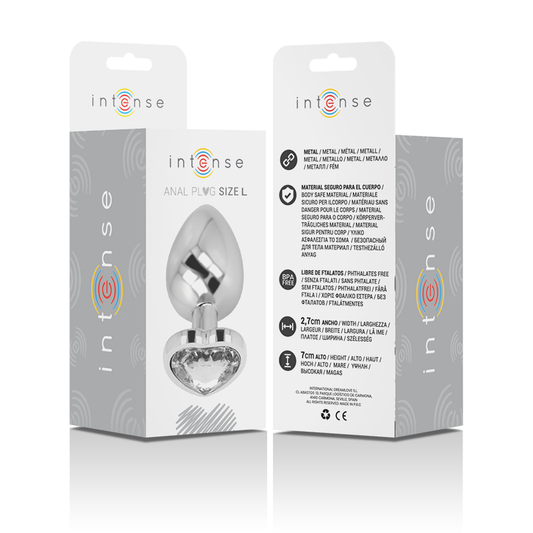 INTENSE - WHITE ALUMINUM METAL ANAL PLUG SIZE G