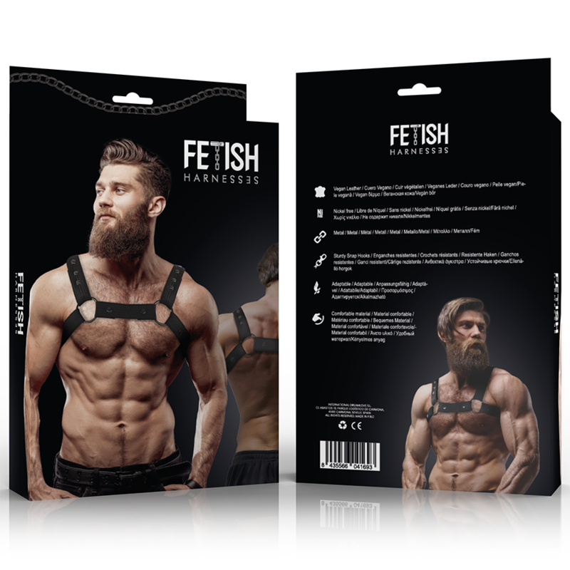 FETISH SUBMISSIVE ATTITUDE - ADJUSTABLE NEOPRENE SPORT HARNESS FOR MEN