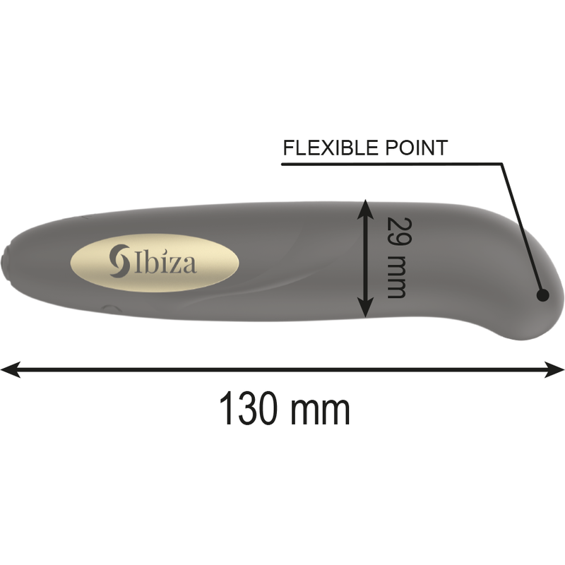 IBIZA - ESTIMULADOR DE CLITÓRIS CARREGADOR USB 10 MODOS DE VIBRAO DOURADO 13 X 2,9 CM